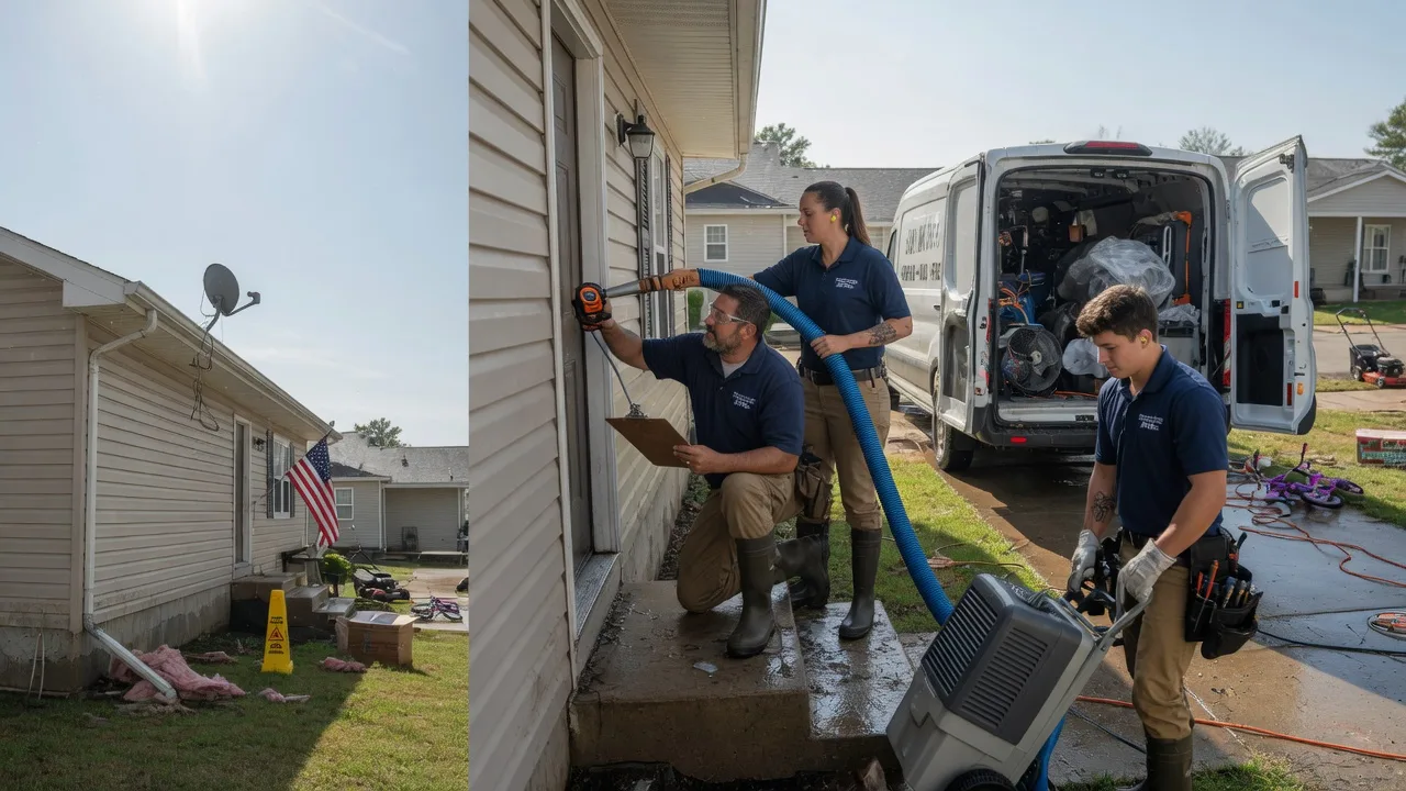 Ceiling Water Damage Restoration in Detroit, ME near me